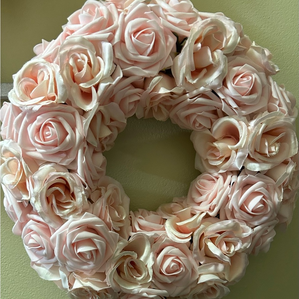 Handmade floral wreath.